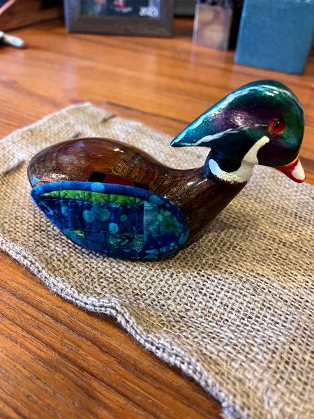 Custom Art Quilt Duck