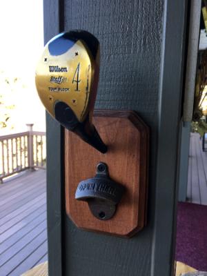 Golf Club Bottle Wall Opener Golf Club Bottle Wall Opener